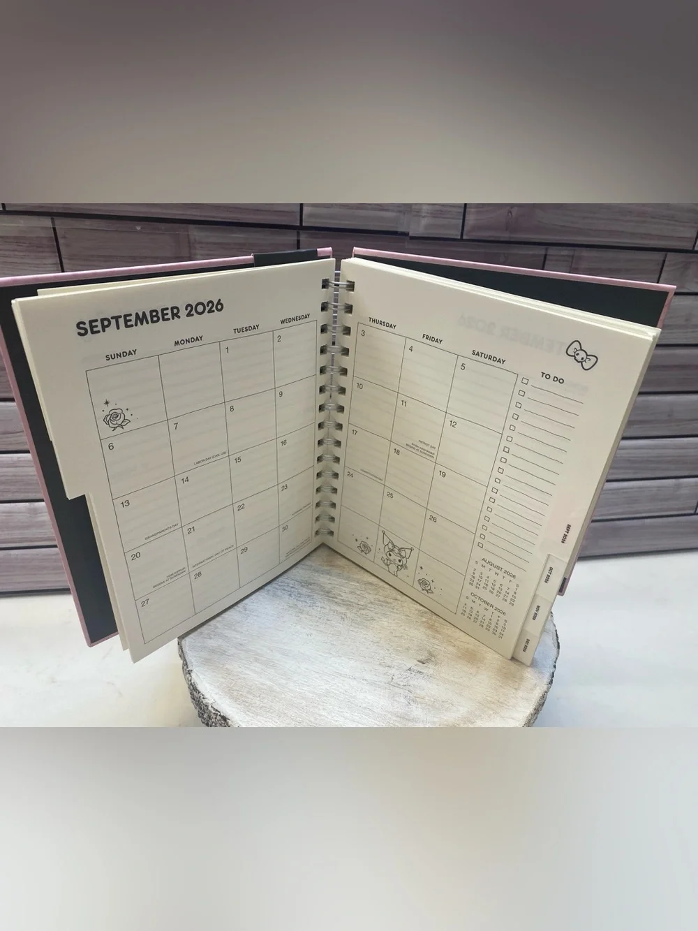 2026-2027 Kuromi ❤️17-month Monthly & Weekly Planner / Agenda New